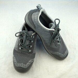 OrthoFeet Palma Gray Knit Sneakers Womens 7.5 Wide‎ Comfort Orthopedic Shoes